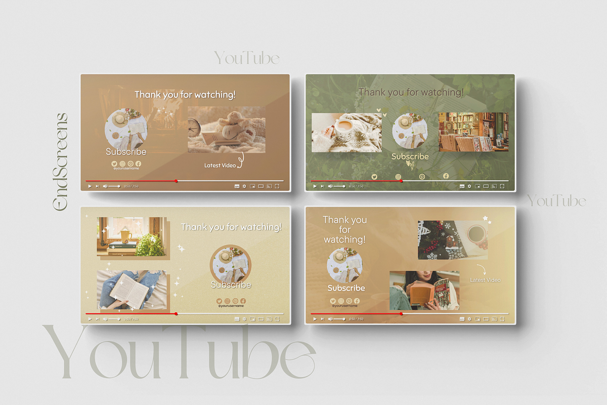Fair YouTube Branding Kit Canva, a Social Media Template by Soul & Maeum Store (Photo 5 of 7)