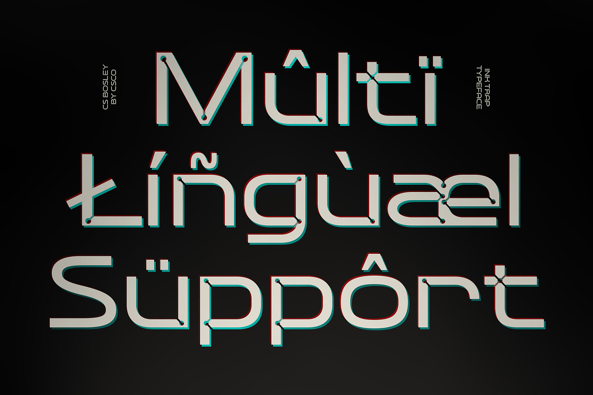 CS Bosley – Inktrap Font, a Sans Serif Font by Craft Supply Co. (Photo 7 of 8)