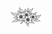 Flower Outline Art Printable bundle, an Illustration by yasushie (Thumbnail 4 of 9)