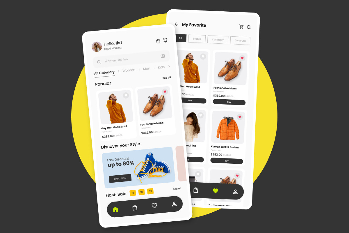 Zara - Dynamic Fashion Mobile App, an App Template by trabaskriya (Photo 2 of 5)