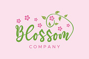 Blossom Typography Logo, a Branding & Logo Template by Atlantis X Nurman Arbai (Thumbnail 1 of 2)