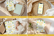 Sweet One Lemon Birthday Bundle, a Stationery Template by Digital_Mind (Thumbnail 2 of 8)