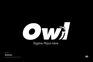 Owl Wordmark Logo, a Branding & Logo Template by Akdesain