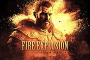 Fire Explosion PSD Photo Effect, an Action Add-On by iHemalaya (Thumbnail 1 of 3)