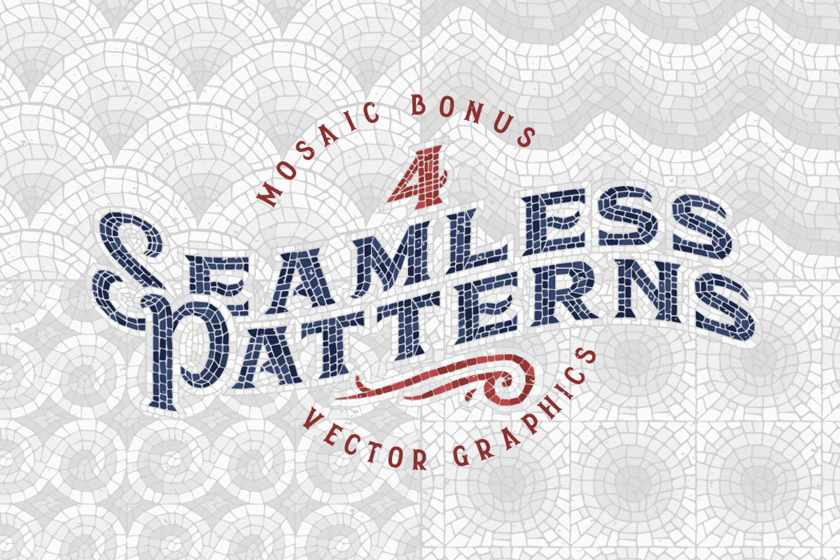 Mosaic Pool Typeface preview 5