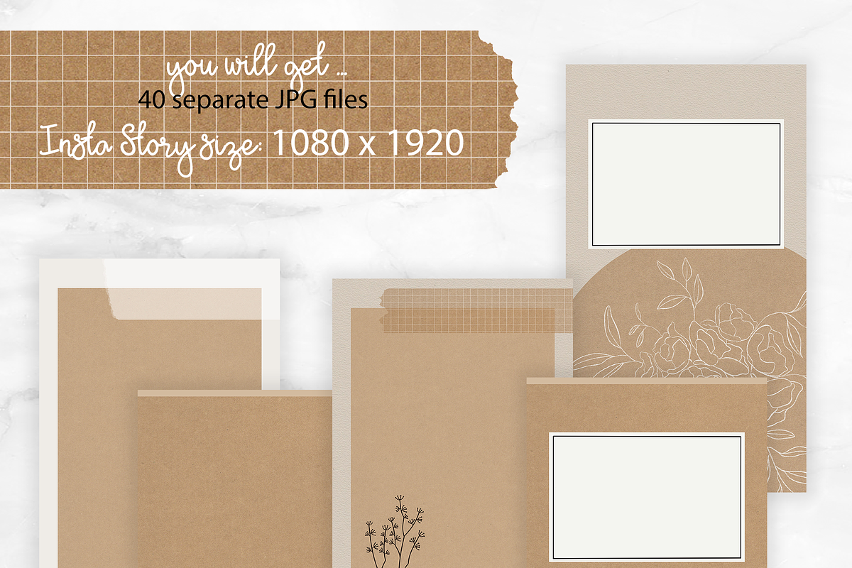 Instagram Stories Natural Kraft, a Social Media Template by Oh Mia Studio (Photo 4 of 5)