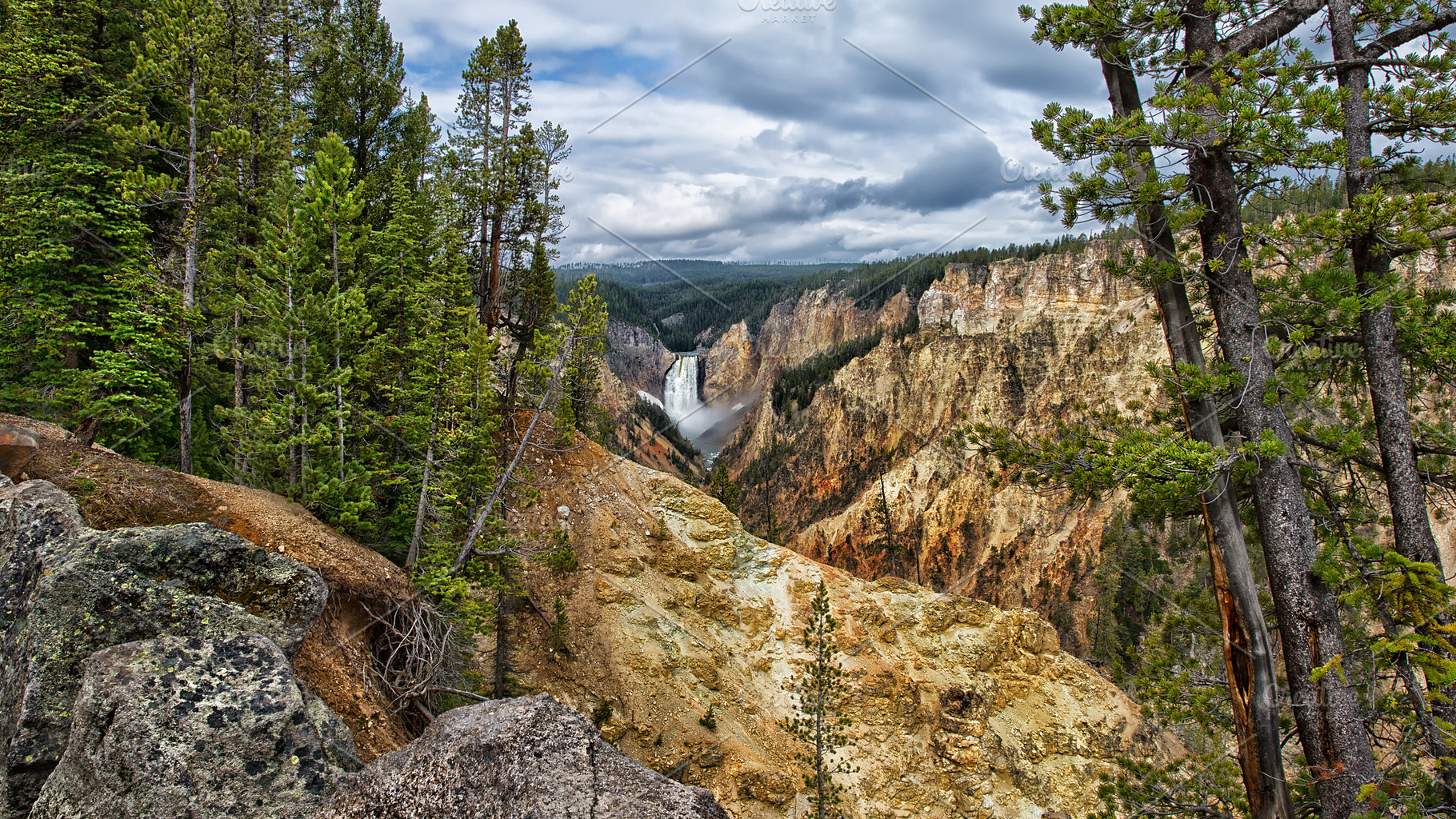 Grand Canyon of the Yellowstone, a Nature Photo by The Native Lens
