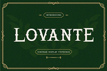 Lovante - Vintage Display Serif