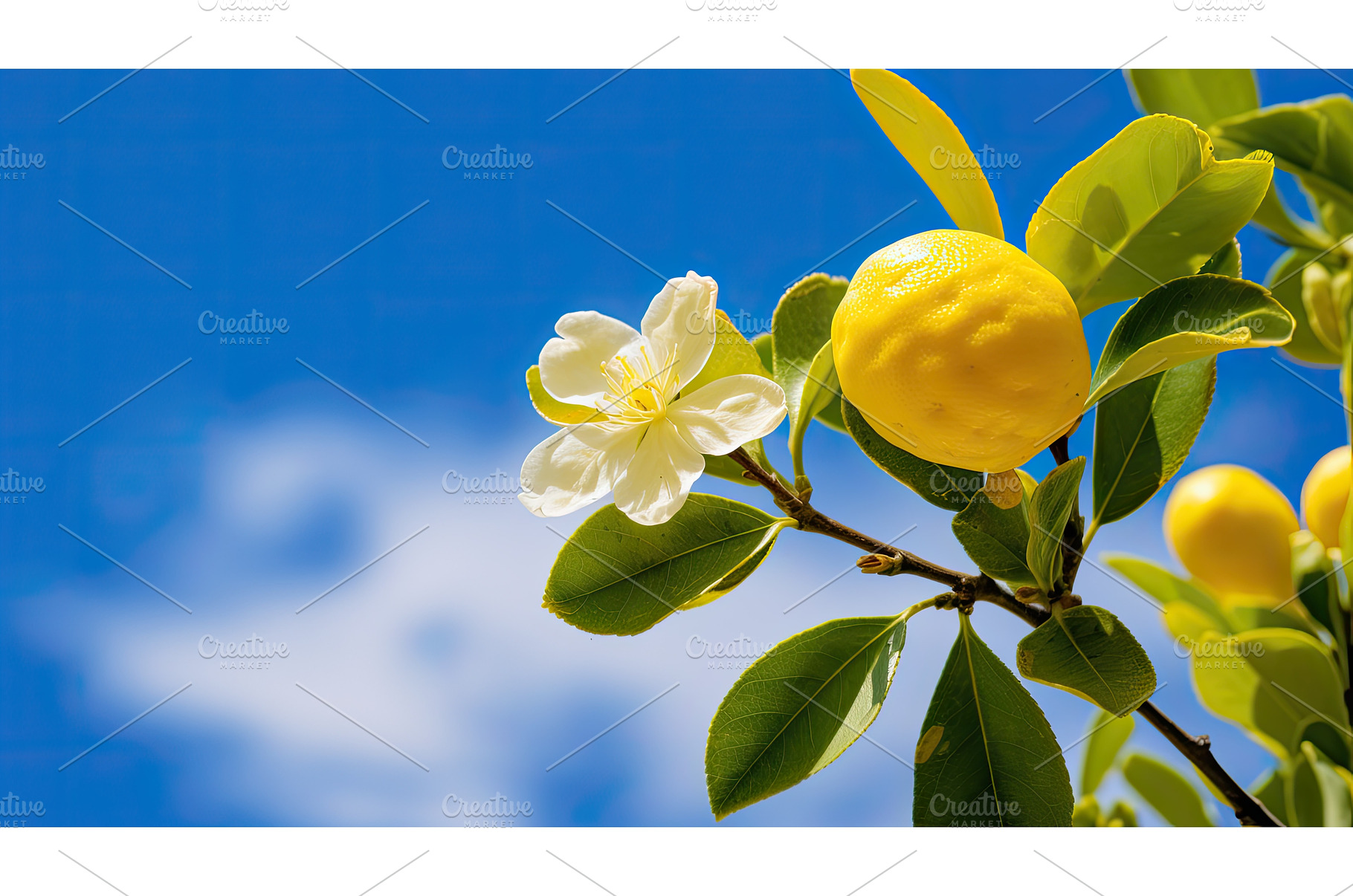 shot view lemon yellow ai generated, a Nature Photo by pikepicture