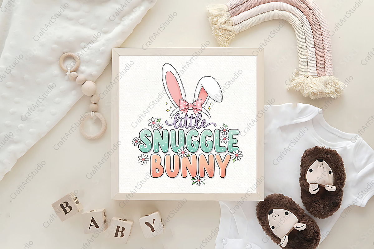 Easter Snuggle Bunny PNG, an Illustration by CraftArtStudio (Photo 4 of 4)