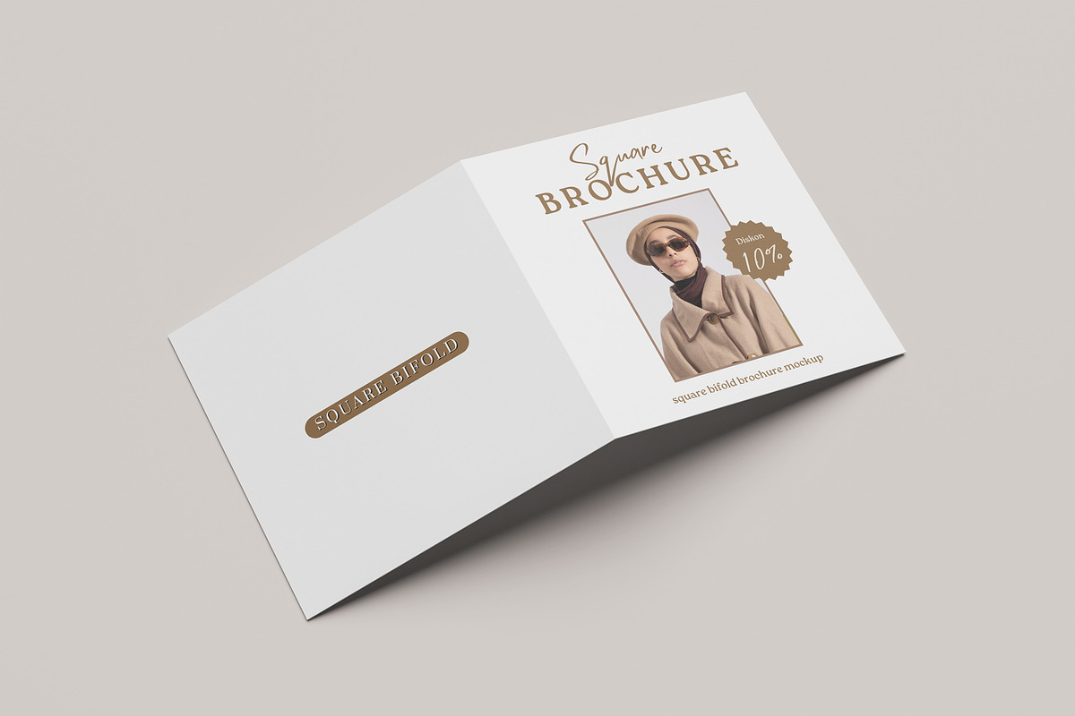 Square Brochure Mockup, a Brochure Template by Afif_studio (Photo 2 of 5)