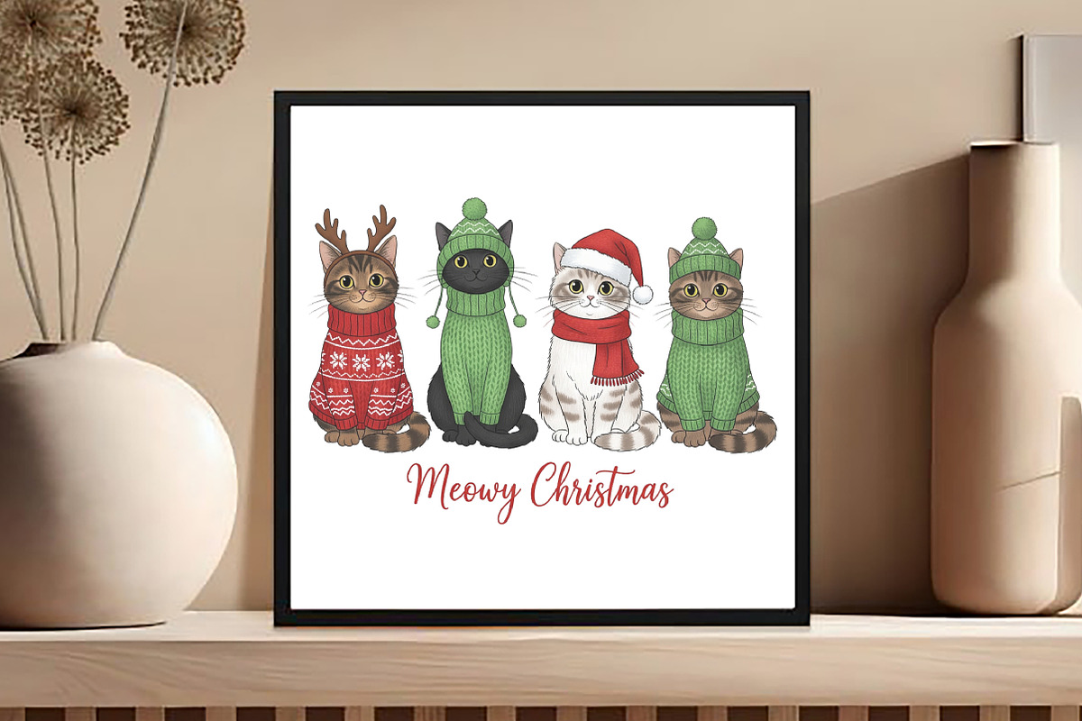 Meowy Christmas Png, Christmas Cat, an Icon by Black Bird Studio (Photo 4 of 4)