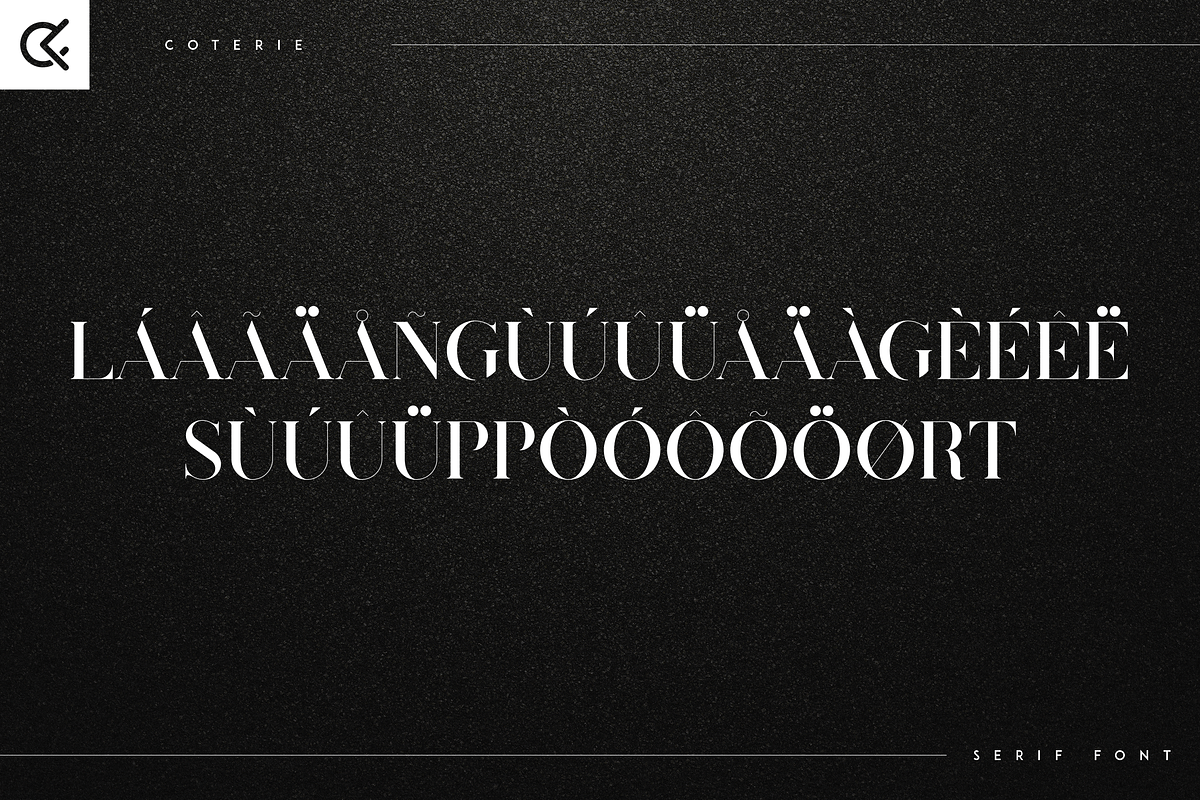 Coterie - Elegant Serif font, a Serif Font by Only Fonts (Photo 9 of 10)