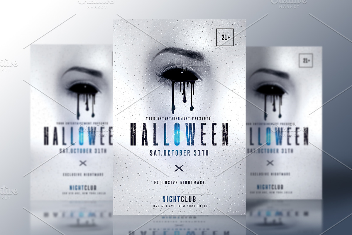 Minimalist Halloween Flyer v1, a Flyer Template by Rome B Creation (Photo 1 of 2)