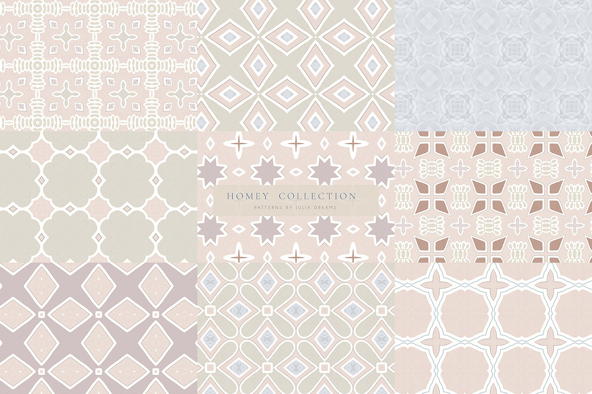 Homey Seamless Patterns, a Pattern Graphic by Julia Dreams