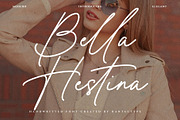 Bella Hestina Handwritten Font, a Handwritten Font by RantautypeStudio (Thumbnail 1 of 15)