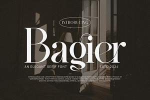 Bagier Elegant Ligature Serif