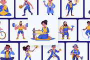 People Character Illustration Set, a Person Illustration by Brickclay (Thumbnail 6 of 10)