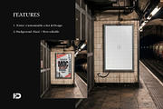 Street Poster Mockup Set, an Advertising Mockup by ForgeDesign (Thumbnail 2 of 5)