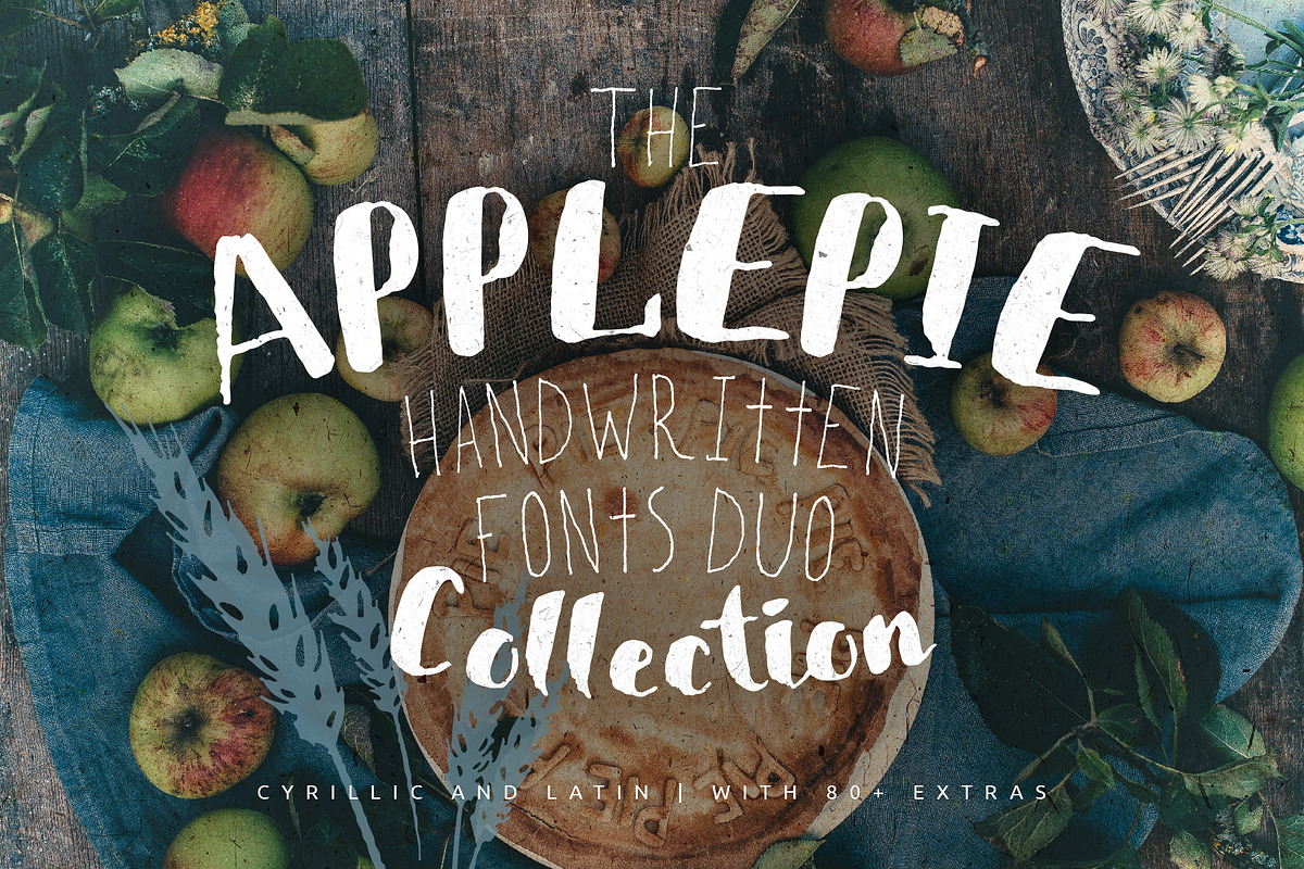 Handwritten Script Font Duo — ApplePie