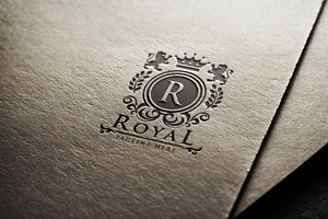 Royal Crest Letter R Logo