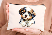 watercolor funny peeking dogs clipar, an Illustration by GatewayDesign (Thumbnail 8 of 9)