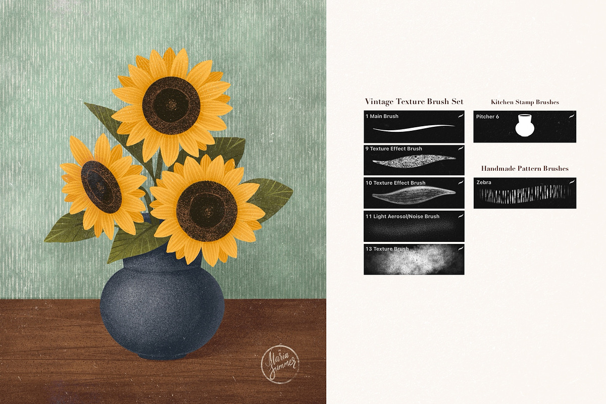 BUNDLE. Brushes for Procreate., a Brush Add-On by Maria Summer (Photo 7 of 32)