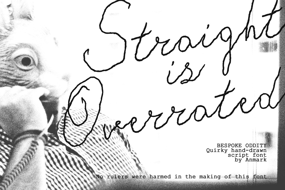 Bespoke Oddity Quirky Script Font, a Script Font by AnMark (Photo 5 of 11)