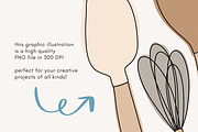 Baking utensil clipart illustrations, an Illustration by Allyson Johnson (Thumbnail 3 of 3)