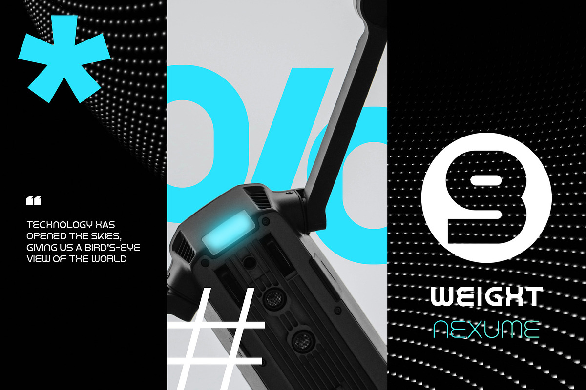 Nexume | Modern Display, a Sans Serif Font by Lemonthe (Photo 3 of 6)