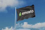 Flag Mockup, an Advertising Mockup by Pexelcorner (Thumbnail 3 of 5)