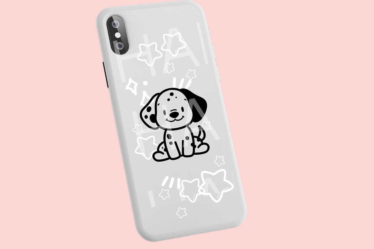 Dalmatian Procreate Stamp Brush Set, a Brush Add-On by HalieKStudio (Photo 6 of 9)