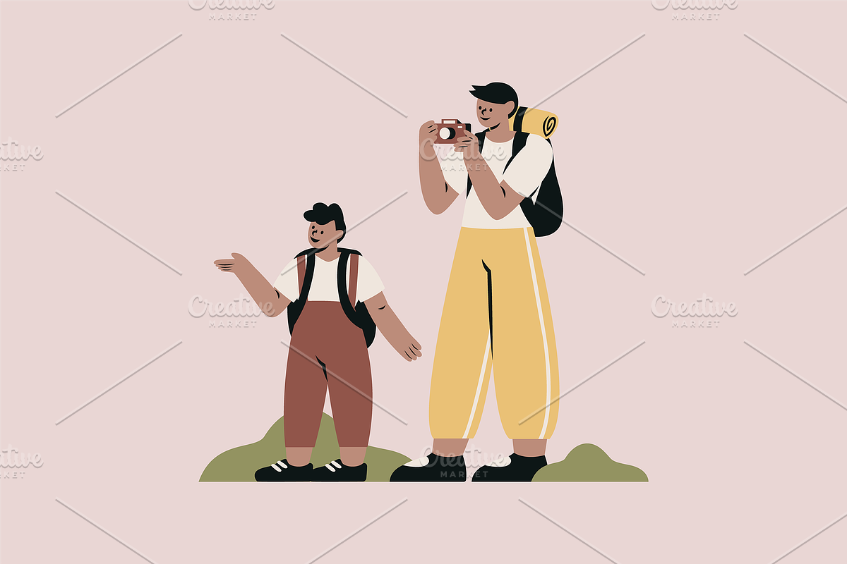 People Traveling Illustration, a Person Illustration by Jump Studio (Photo 6 of 10)