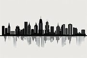 Modern City Skyline Vector Bundle, an Illustration by abu67222 (Thumbnail 2 of 7)