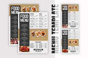 Creative Restaurant Menu Template, a Flyer Template by Stock_Design