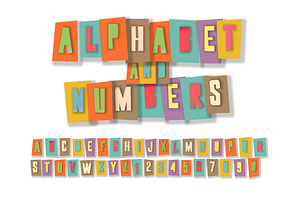 Paper Cut Alphabet Collection