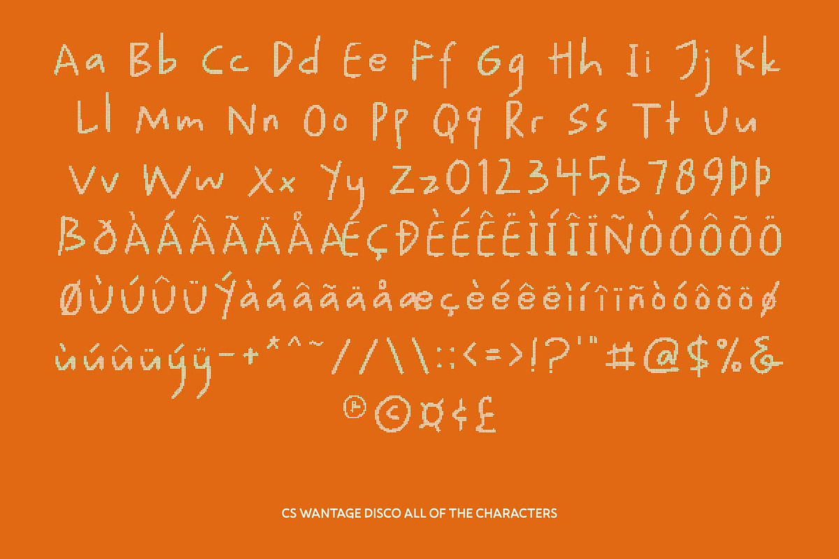 CS Wantage Disco, a Handwritten Font by Craft Supply Co. (Photo 8 of 8)