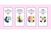 Flower kiosk flat color template, a Poster Template by IMG visuals characters (Thumbnail 2 of 5)