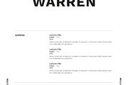Warren | CV / resume template, a Resume Template by CV house (Thumbnail 5 of 8)