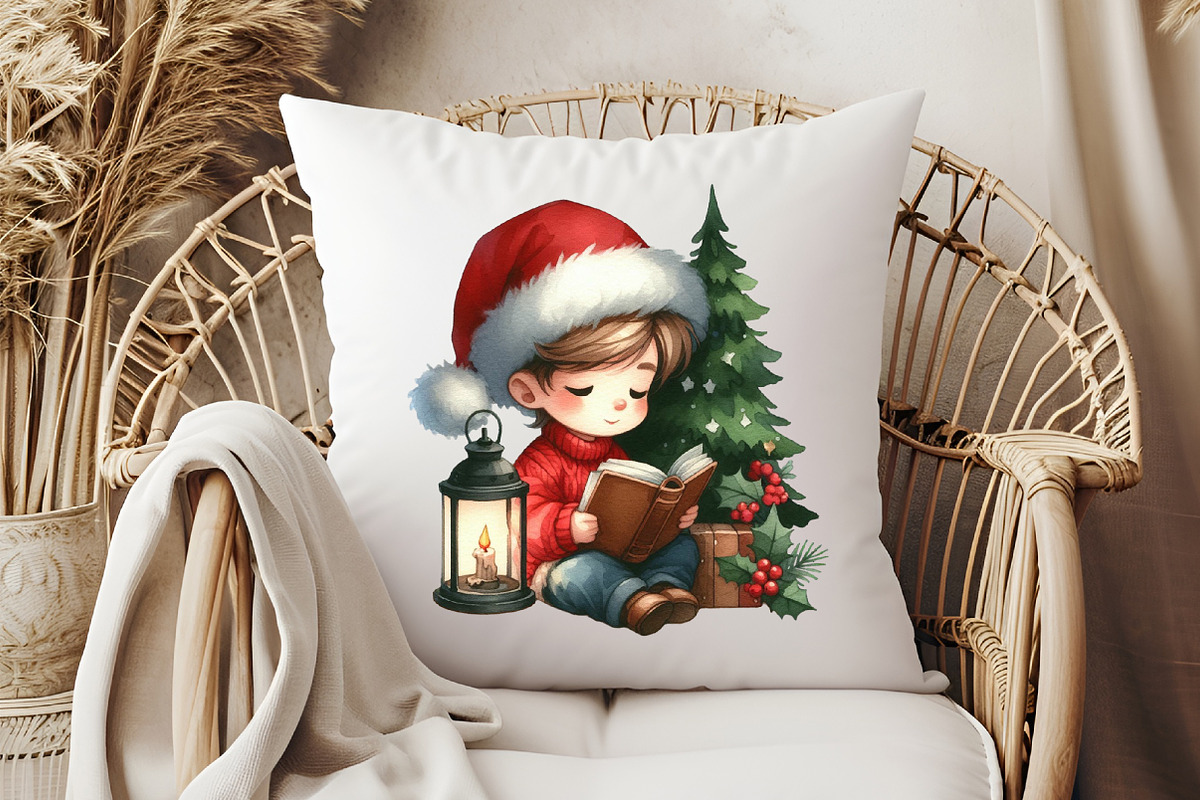 Christmas Reading Clipart, an Illustration by Pixels.Craft (Photo 7 of 7)