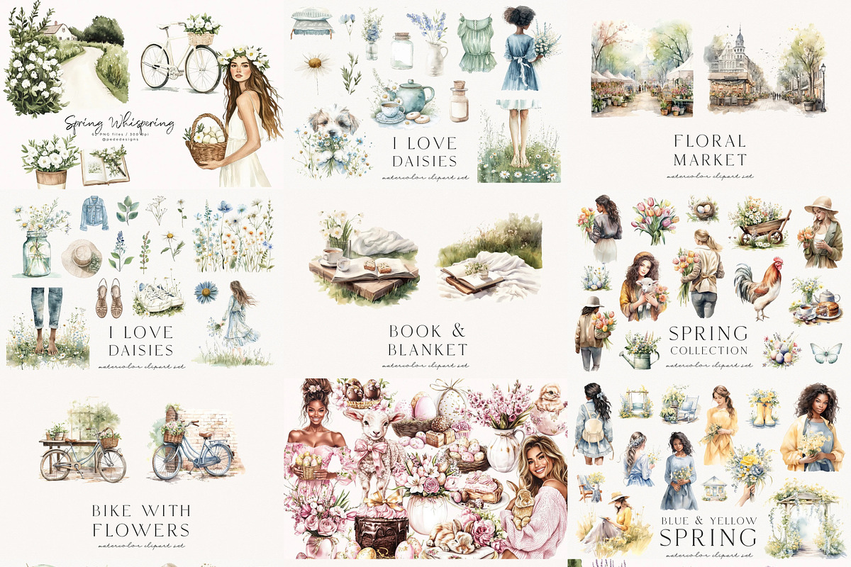 Spring & Easter Bundle, a Seasonal Illustration by PeDe Designs (Photo 13 of 13)
