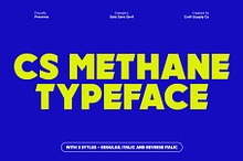 CS Methane – Bold Sans Serif
