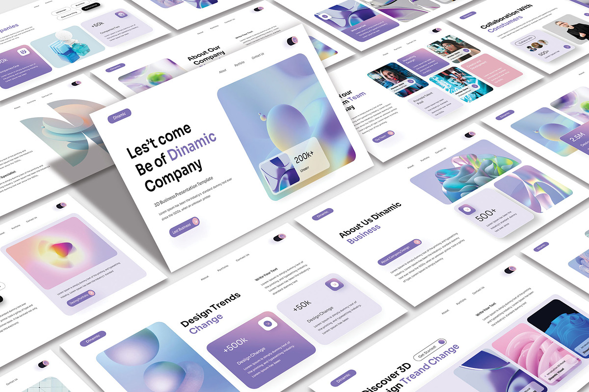 Dinamic Powerpoint-G Slide Template, a Presentation Template by TypeMakers (Photo 1 of 5)
