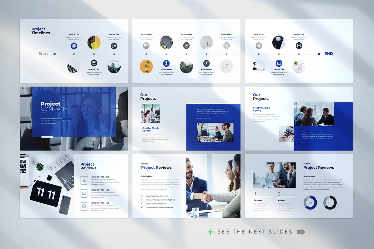 Circle-The Creative PowerPoint, a Presentation Template by White Graphic (Photo 8 of 14)
