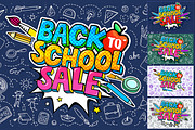 Back To School Sale Bundle, a Decorative Illustration by VectorStory (Thumbnail 1 of 2)