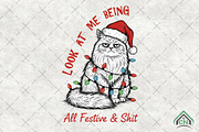 Grumpy Cat Christmas PNG, an Illustration by Craft Nest (Thumbnail 1 of 6)