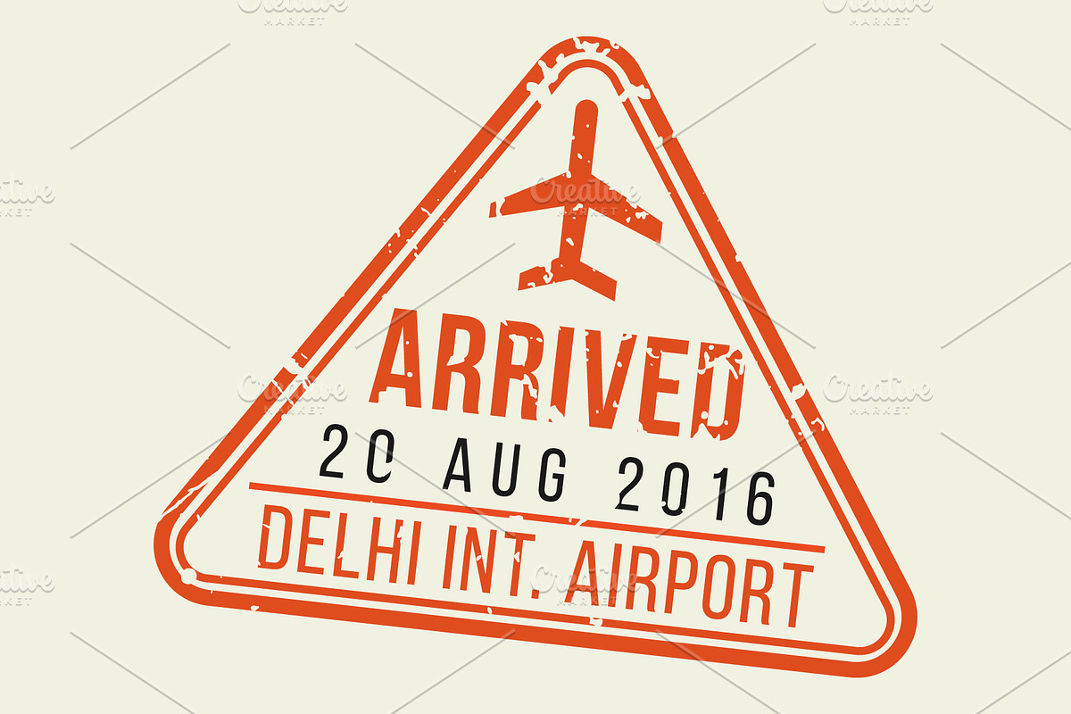 Passport Stamps & Travel Visa Signs, a Transportation Illustration by Kaushal Jangid (Photo 6 of 14)