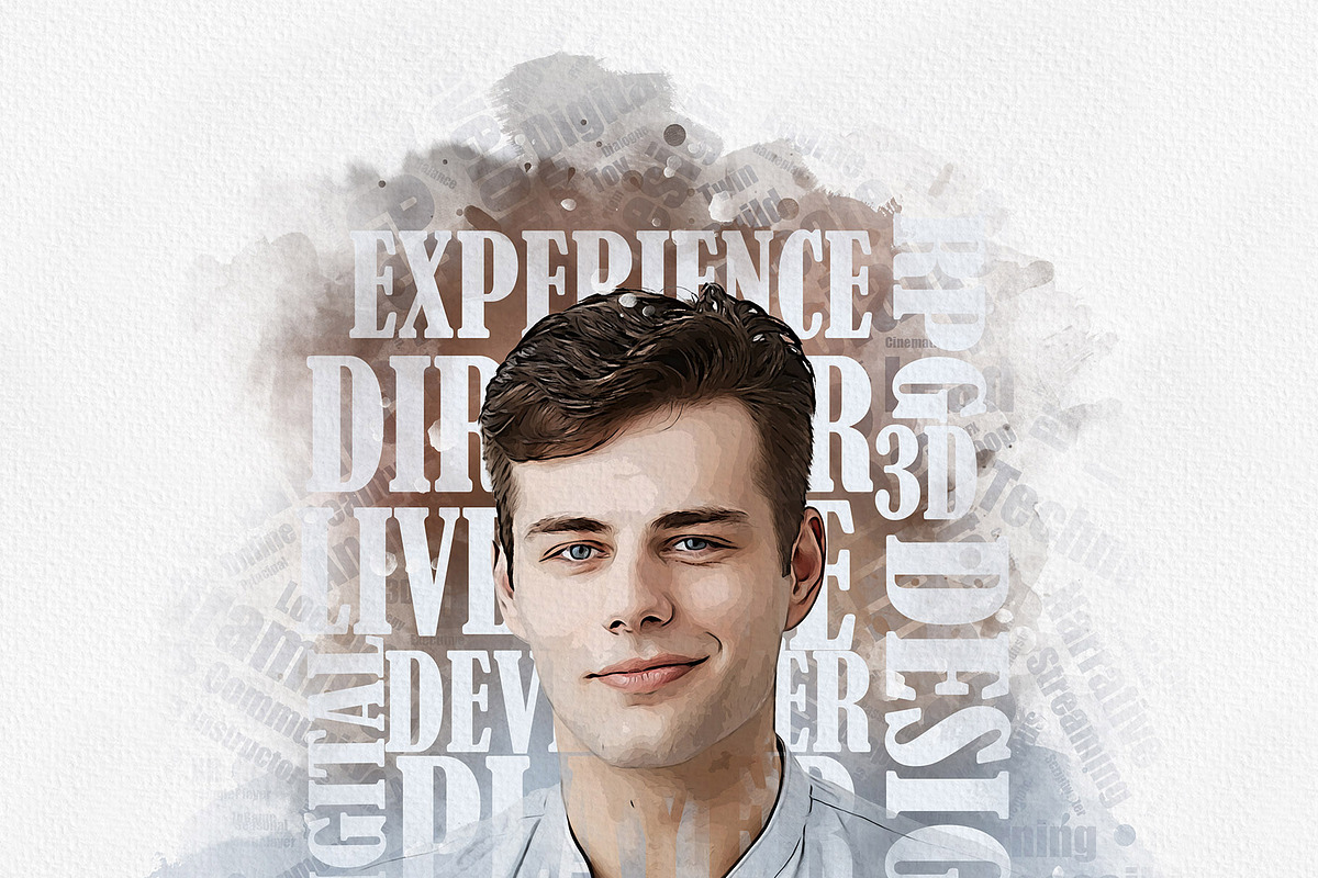 Artistic Portrait Typography Art, an Action Add-On by MRI STUDIO (Photo 13 of 16)