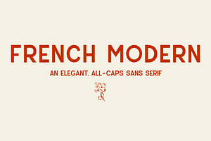 French Modern - A sans serif font