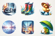 Rainy day Sublimation Clipart, an Illustration by RobertsArt (Thumbnail 5 of 7)
